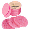 GAINWELL 50-Count Compressed Facial Sponge for Daily Facial Cleansing and Exfoliating, 100% Natural Cosmetic Spa Sponges for Makeup Remover, Reusable, Pink