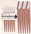 Kitsch Dermaplane Razor for Women Face â Face Razors for Women & Men, Eye Brow Razors & Face Shaver â Exfoliating Facial Razor & Dermaplaner as Skin Care Tool for Smoother Skin - Terracotta, 6 pcs