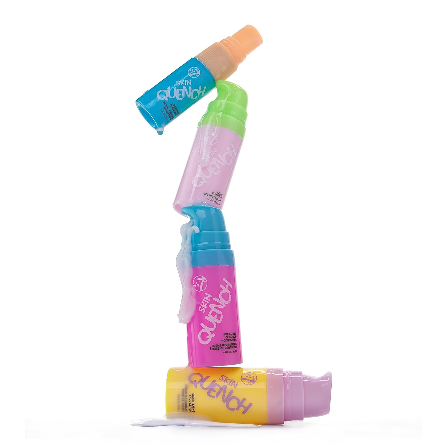 W7 Skin Quench Cuties Skincare Mini Set - Travel Size Hydrating Skincare Minis - Moisturizing Skincare