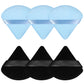 Pimoys 6 Pcs Powder Puff, Face Soft Triangle Makeup Puff Velet Makeup Sponge for Loose Powder (Green)