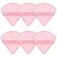 Pimoys 6 Pcs Powder Puff, Face Soft Triangle Makeup Puff Velet Makeup Sponge for Loose Powder (Green)