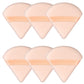 Pimoys 6 Pcs Powder Puff, Face Soft Triangle Makeup Puff Velet Makeup Sponge for Loose Powder (Green)