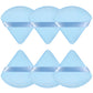 Pimoys 6 Pcs Powder Puff, Face Soft Triangle Makeup Puff Velet Makeup Sponge for Loose Powder (Green)