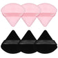 Pimoys 6 Pcs Powder Puff, Face Soft Triangle Makeup Puff Velet Makeup Sponge for Loose Powder (Green)