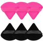 Pimoys 6 Pcs Powder Puff, Face Soft Triangle Makeup Puff Velet Makeup Sponge for Loose Powder (Green)