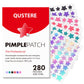 QUSTERE Pimple Patches for Face, Hydrocolloid Acne Patches, Cute Star Zit Covers, Colorful Spot Stickers with Tea Tree, Salicylic Acid & Cica Oil| 3 Sizes (10mm, 12mm & 14mm) |200 Count