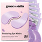 grace & stella Retinol Under Eye Patches for Puffy Eyes & Dark Circles - Restoring Gel Under Eye Masks with Hyaluronic Acid - Birthday Gifts for Women, Bachelorette Party Favors (Purple, 24 Pairs)