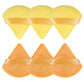 Pimoys 6 Pcs Powder Puff, Face Soft Triangle Makeup Puff Velet Makeup Sponge for Loose Powder (Green)