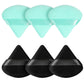 Pimoys 6 Pcs Powder Puff, Face Soft Triangle Makeup Puff Velet Makeup Sponge for Loose Powder (Green)