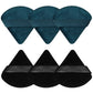 Pimoys 6 Pcs Powder Puff, Face Soft Triangle Makeup Puff Velet Makeup Sponge for Loose Powder (Green)