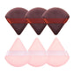 Pimoys 6 Pcs Powder Puff, Face Soft Triangle Makeup Puff Velet Makeup Sponge for Loose Powder (Green)