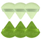 Pimoys 6 Pcs Powder Puff, Face Soft Triangle Makeup Puff Velet Makeup Sponge for Loose Powder (Green)