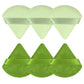 Pimoys 6 Pcs Powder Puff, Face Soft Triangle Makeup Puff Velet Makeup Sponge for Loose Powder (Green)