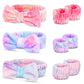 WSYUB Makeup Headbands, 1pcs Black Spa Headband Fluffy Bow Tie Headband Microfiber Face, and 2Pcs Wrist Spa Wash Band Absorbent Wristbands, for Washing Face Skin Care