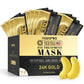 NAZANO 24K Gold Under Eye Patches - 60 Pack Eye Masks | for Puffy Eyes Dark Circles, Bags & Wrinkles with Collagen & Hyaluronic Acid - Eye Care Pads for Daily Skincare (Gold)