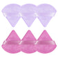 Pimoys 6 Pcs Powder Puff, Face Soft Triangle Makeup Puff Velet Makeup Sponge for Loose Powder (Green)