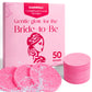 GAINWELL 50-Count Compressed Facial Sponge for Daily Facial Cleansing and Exfoliating, 100％ Natural Cosmetic Spa Sponges for Makeup Remover, Reusable, Pink