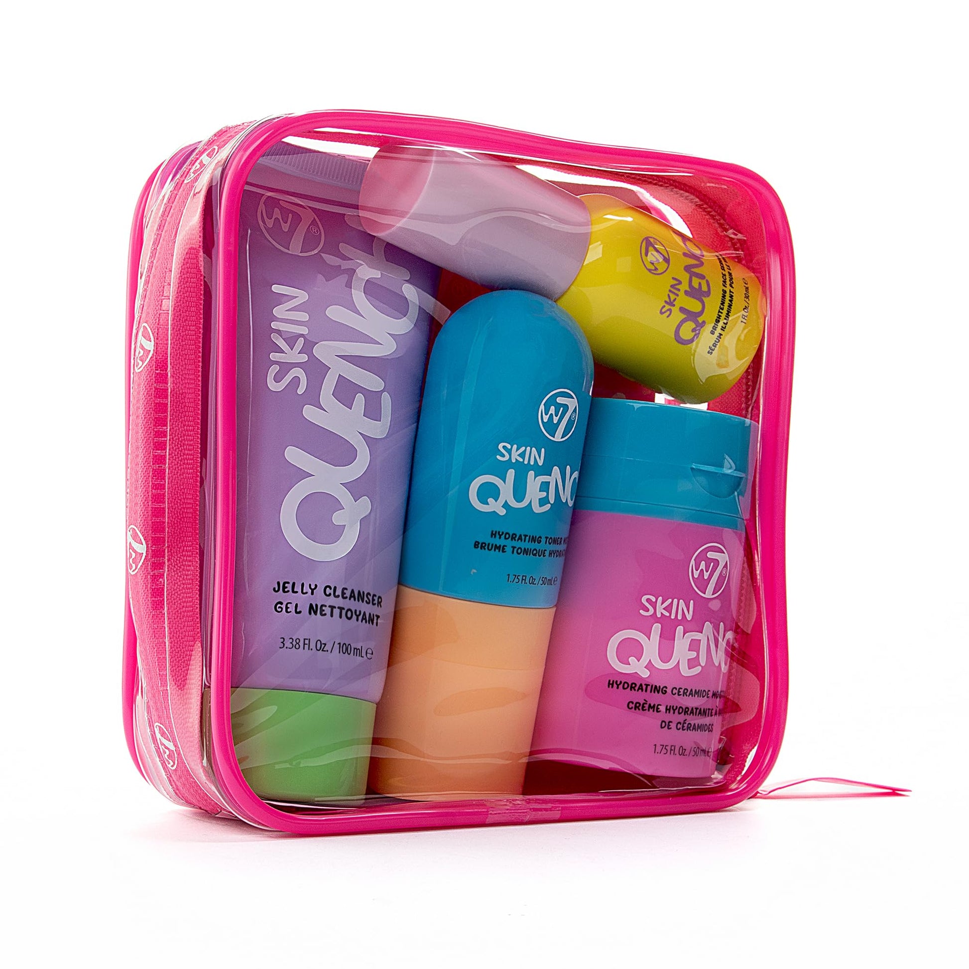 W7 Skin Quench Cuties Skincare Mini Set - Travel Size Hydrating Skincare Minis - Moisturizing Skincare